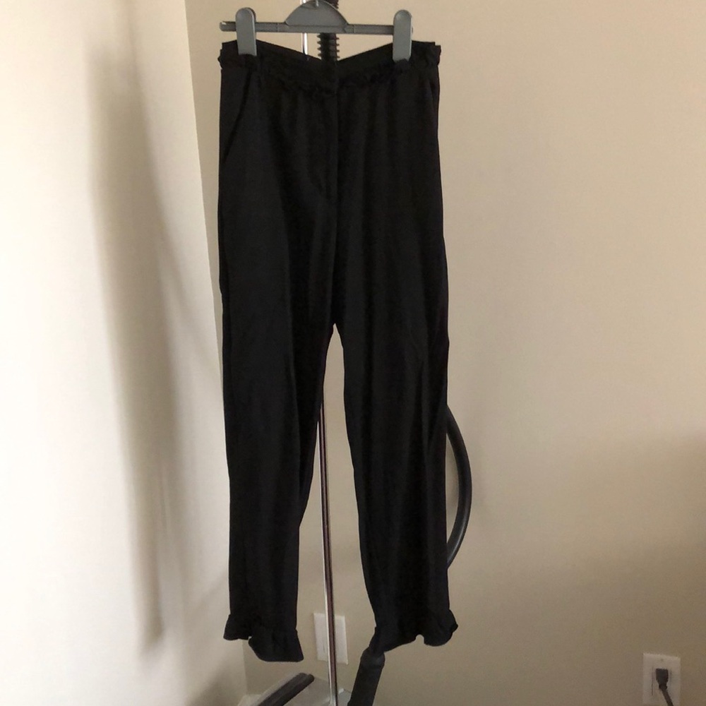 Black basic trousers